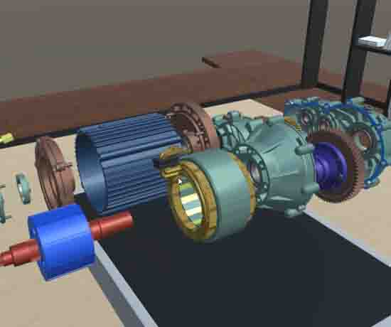 新能源汽車直流有刷電機VR3D教學(xué)軟件